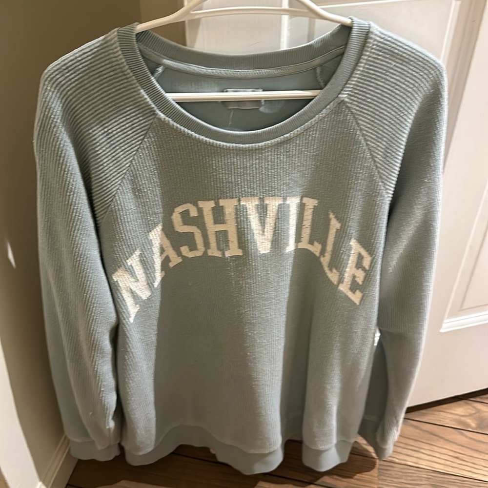 Altar'd State Blue Nashville Tunic